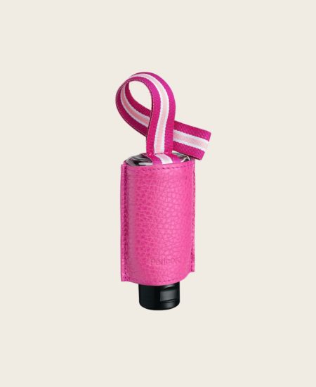 CarryME-Set Pure pink RefreshME Hände-Desinfektionsgel Leder-Taschenanhänger