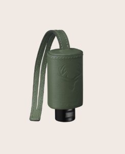 RefreshME Hand Desinfektiongel Leder-Etui CarryME-Set Tracht grün