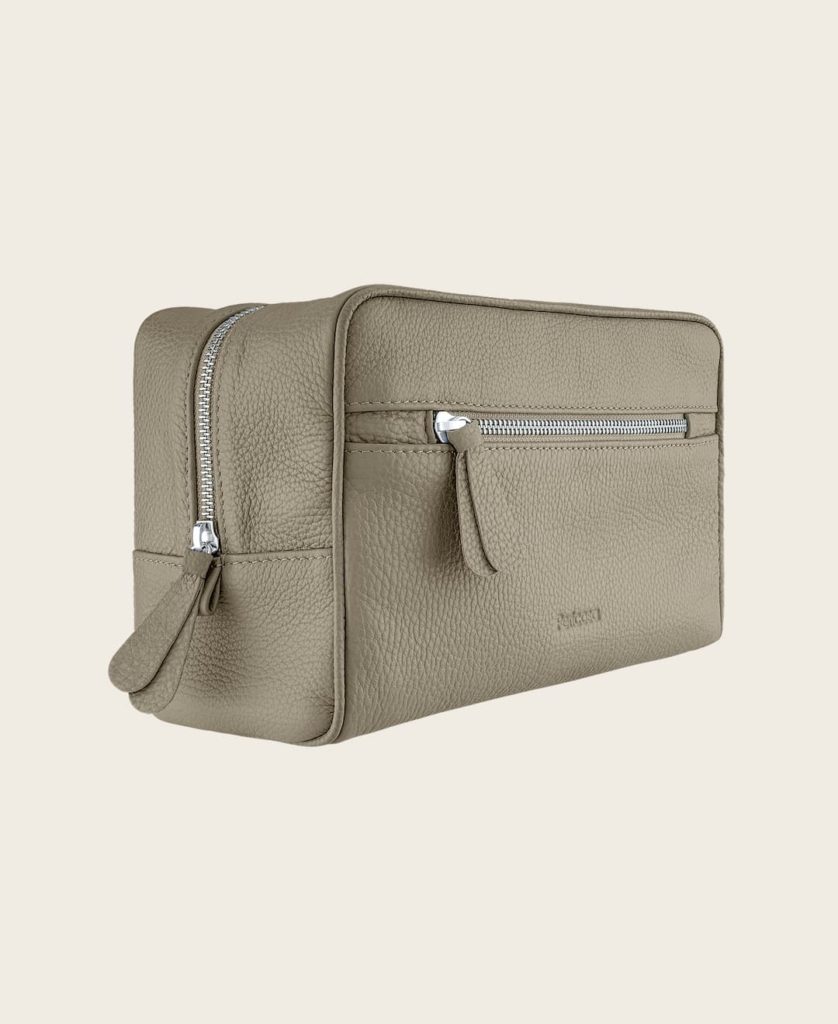 IMPERIAL STUDIO Leder-Kulturtasche – Vintage-Stil, Mehrzweck-Reißverschluss-Tasche – Für Stifte, Kosmetik, Reise Als Federmäppchen Oder Organizer