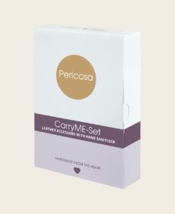 Pericosa RefreshME Hand Desinfektionsgel viruzid Leder Etui Verpackung