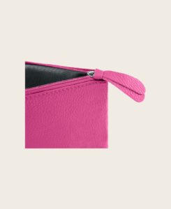 Schminktasche CLEO Leder klein pink