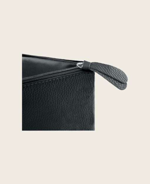 Schminktasche CLEO Leder klein schwarz